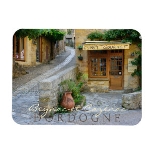 Stadtbild in Dordogne, Frankreich Magnet