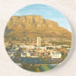 Stadtbild Kapstadt mit Tafelberg Getränkeuntersetzer