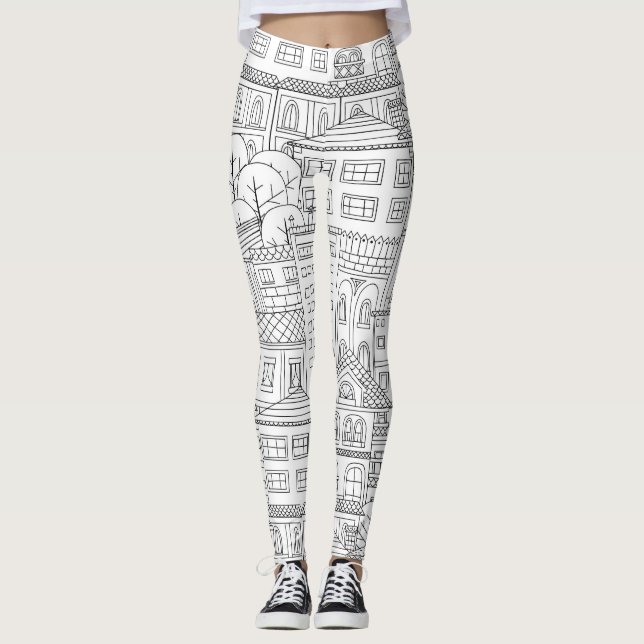 Stadtbild Leggings (Vorderseite)