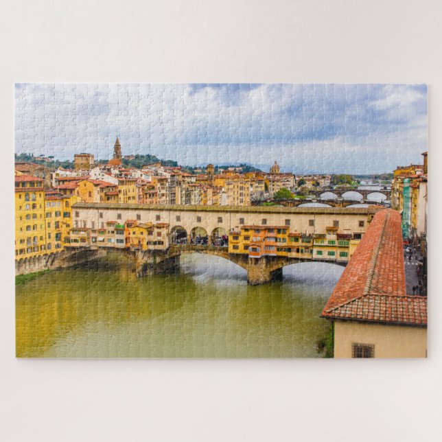 Stadtbild mit Ponte Vecchio, Florenz, Italien (Horizontal)
