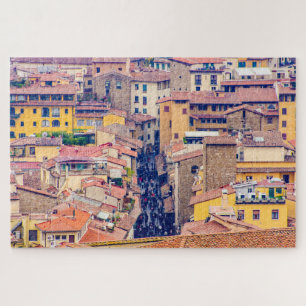 Stadtbild mit Straße, Florenz, Italien