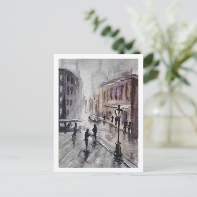 Stadtbild Postkarte (Stehend Vorderseite)