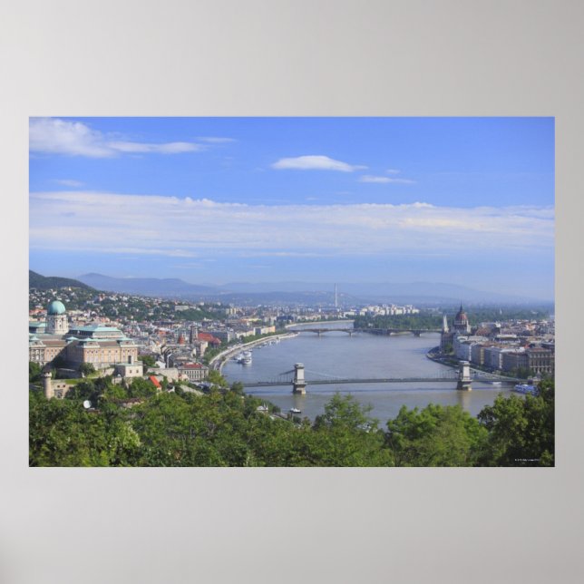 Stadtbild von Budapest Poster (Vorne)