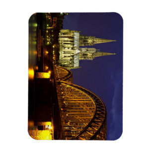 Stadtbild von Cologne Flexi Magnet