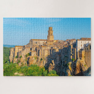 Stadtbild von Pitigliano, Toskana, Italien