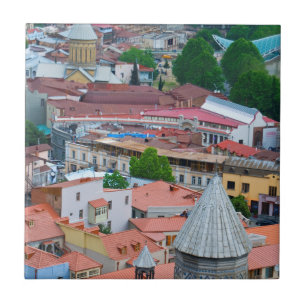 Stadtbild von Tiflis Fliese