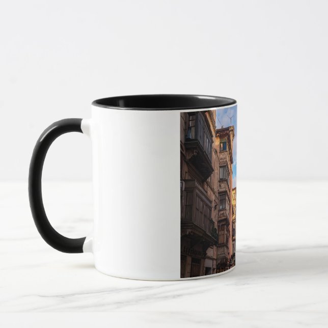 Stadtbild Zweifarbiges Kaffeetasse (Links)