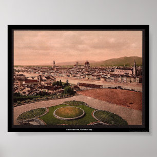Stadtbildansicht, Florenz, Italien Poster