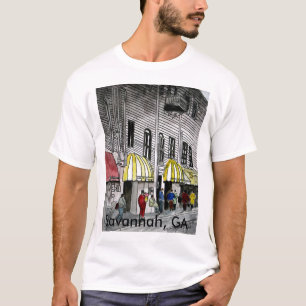 Stadtbildt-shirt Savannah River Straße GA T-Shirt