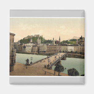Stadtbrücke, Salzburg, Österreich-Ungarn seltene P Magnet
