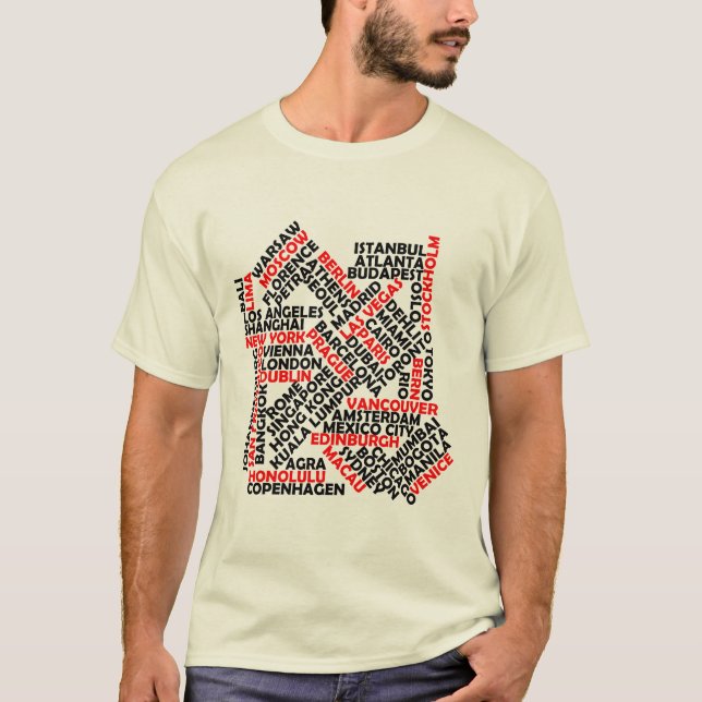 Städte auf der ganzen Welt T-Shirt (Vorderseite)