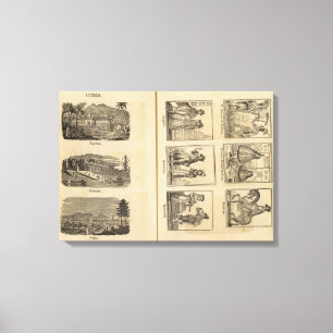 Städte, Kostüme Leinwanddruck