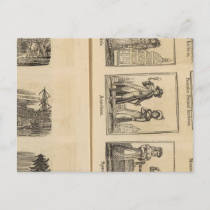 Städte, Kostüme Postkarte