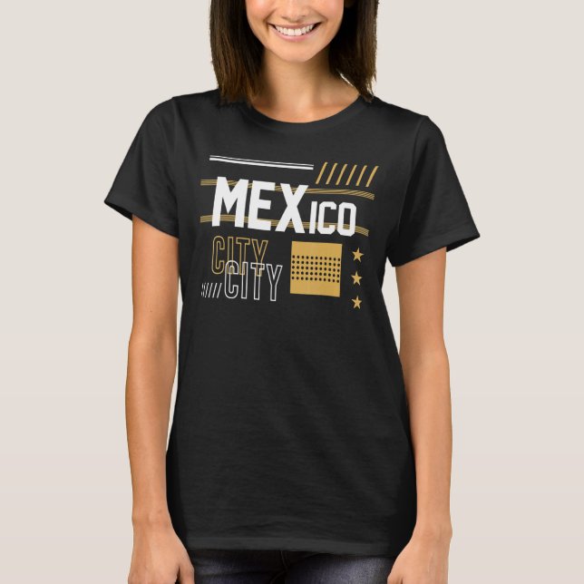 Städte Mexiko Stadt T-Shirt (Vorderseite)