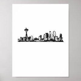 Städte: Seattle Poster