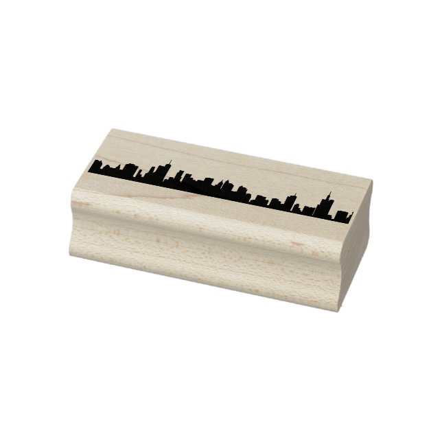 Städtearchitektonische Ikonen in der Silhouette Gummistempel (Stempel)