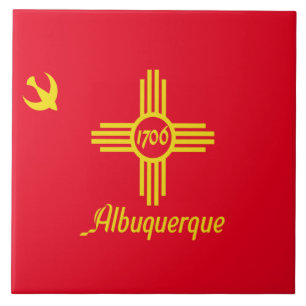 Stadtflagge Albuquerque Fliese
