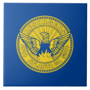 Stadtflagge Atlanta Fliese