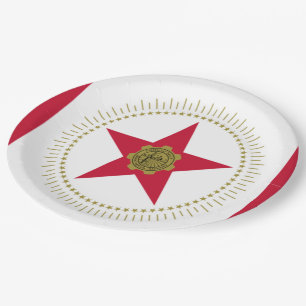 Stadtflagge Birmingham (Alabama) Pappteller