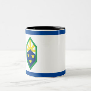 Stadtflagge Colorado Springs Zweifarbige Tasse