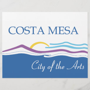Stadtflagge Costa Mesa Flyer