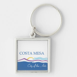 Stadtflagge Costa Mesa Schlüsselanhänger