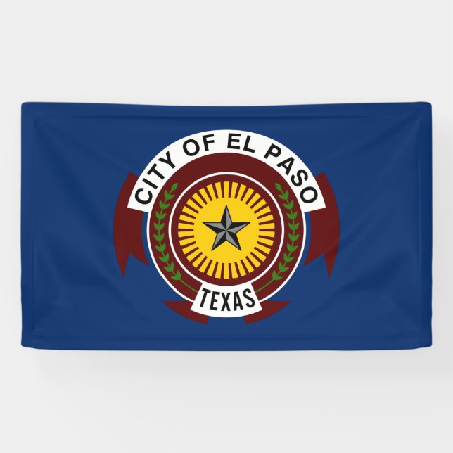 Stadtflagge El Paso (Texas) Banner (Horizontal)