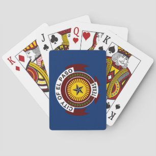 Stadtflagge El Paso (Texas) Spielkarten