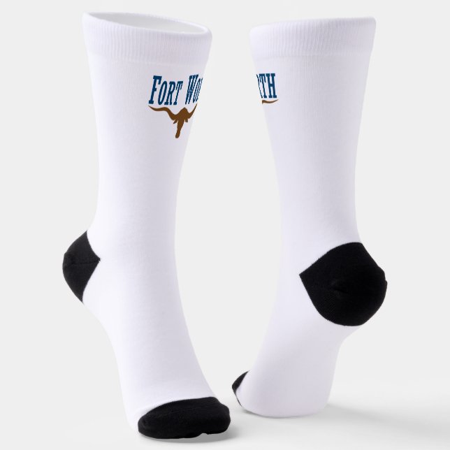 Stadtflagge Fort Worth (Texas) Socken (Gewinkelt)