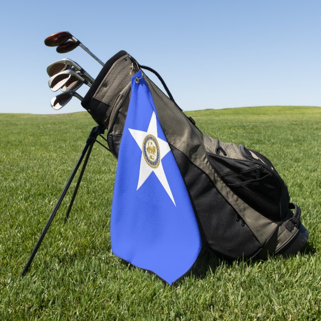 Stadtflagge Houston (Texas) Golfhandtuch (Gras)
