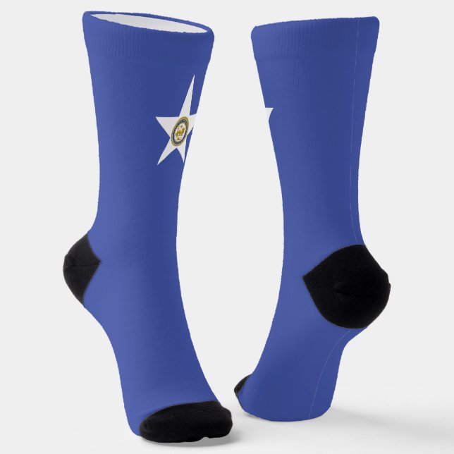 Stadtflagge Houston (Texas) Socken (Gewinkelt)
