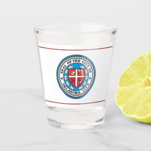 Stadtflagge Oklahoma Schnapsglas