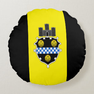 Stadtflagge Pittsburgh (Pennsylvania) Rundes Kissen
