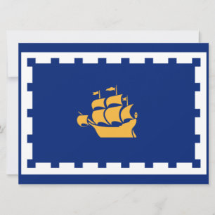 Stadtflagge Quebec (Québec, Kanada) Karte