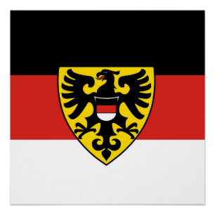 Stadtflagge Reutlingen Deutschland Symbol Emblem W Poster