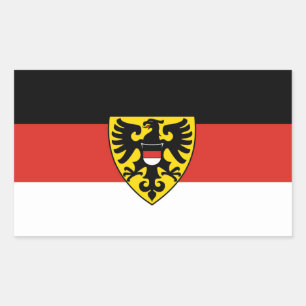 Stadtflagge Reutlingen Deutschland Symbol Emblem W Rechteckiger Aufkleber