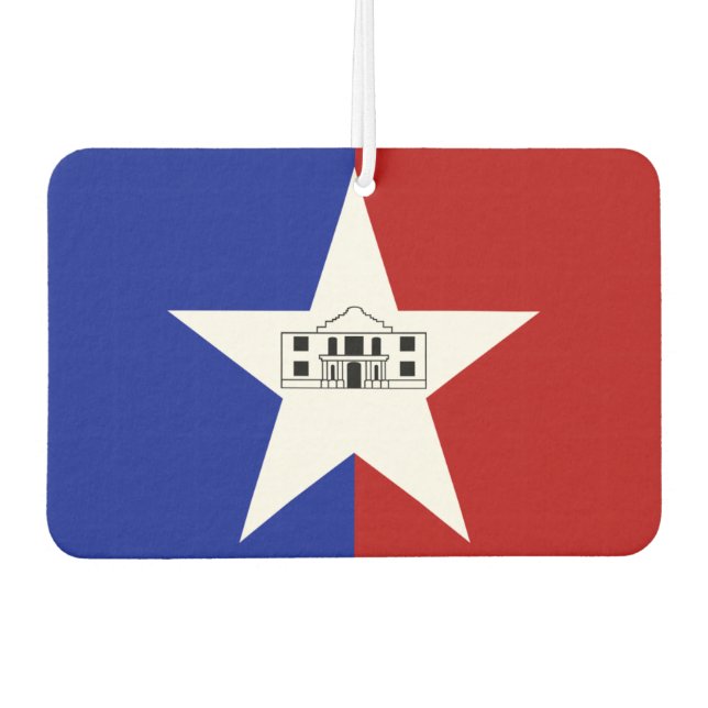 Stadtflagge San Antonio Autolufterfrischer (Vorderseite)