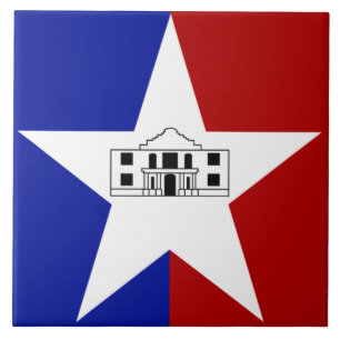 Stadtflagge San Antonio Fliese