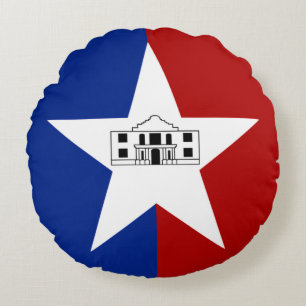 Stadtflagge San Antonio (Texas) Rundes Kissen