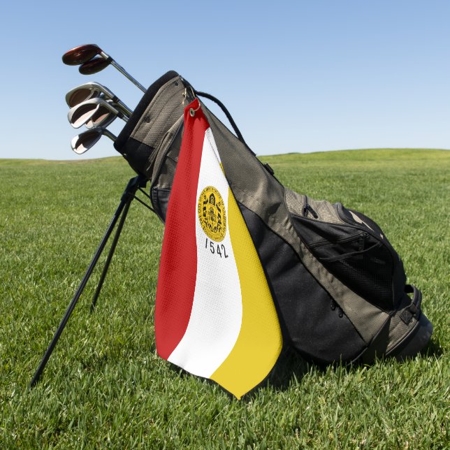 Stadtflagge San Diego (Kalifornien) Golfhandtuch (Gras)