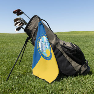 Stadtflagge Santa Ana (Kalifornien) Golfhandtuch