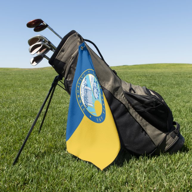 Stadtflagge Santa Ana (Kalifornien) Golfhandtuch (Gras)