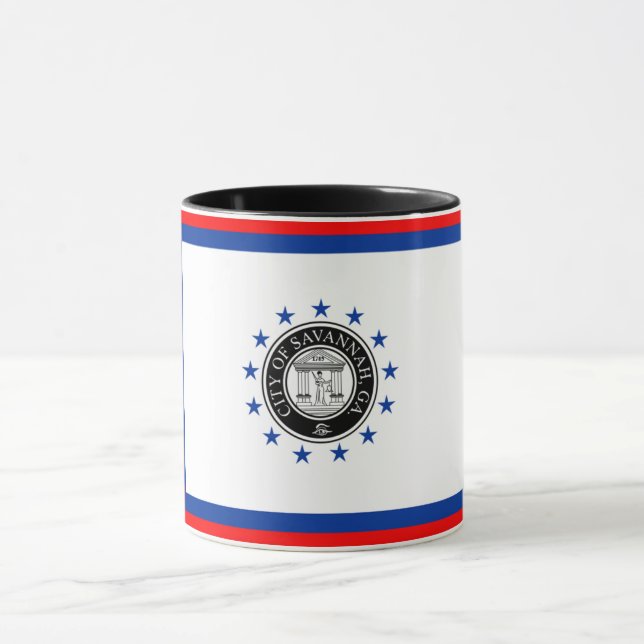 Stadtflagge Savannah Tasse (Zentrum)