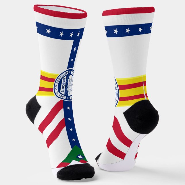 Stadtflagge Tampa (Florida) Socken (Gewinkelt)