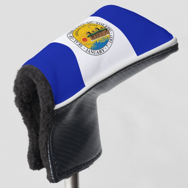 Stadtflagge Toledo Golf Headcover (3/4 Vorderseite)