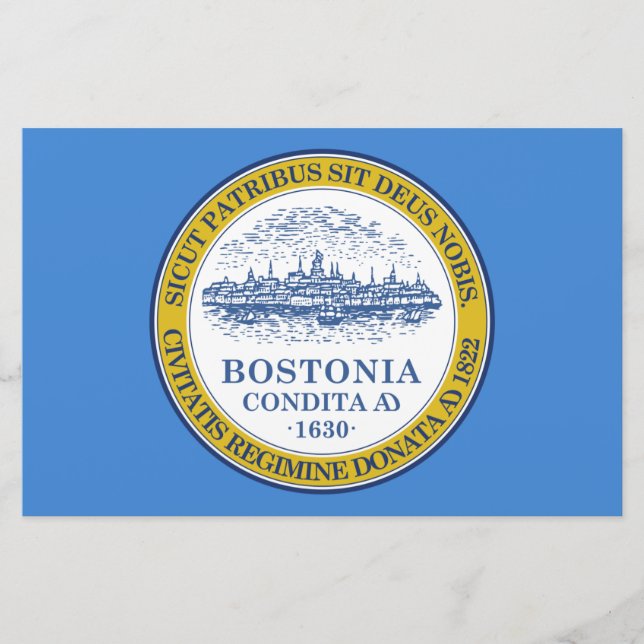 Stadtflagge von Boston (Massachusetts) Briefpapier (Vorderseite)