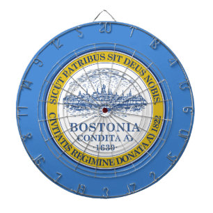 Stadtflagge von Boston (Massachusetts) Dartscheibe