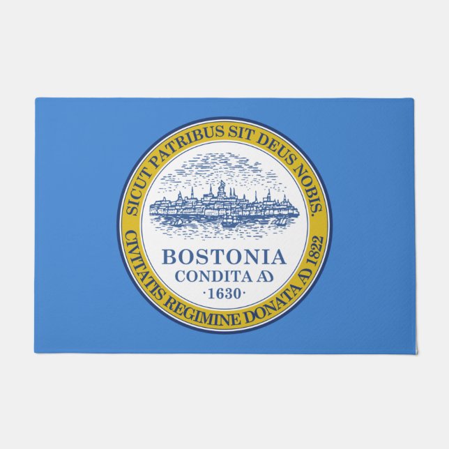 Stadtflagge von Boston (Massachusetts) Fußmatte (Vorderseite)