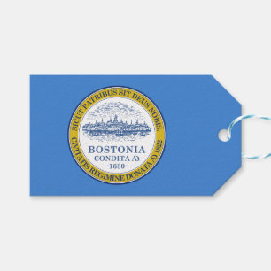 Stadtflagge von Boston (Massachusetts) Geschenkanhänger