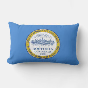 Stadtflagge von Boston (Massachusetts) Lendenkissen